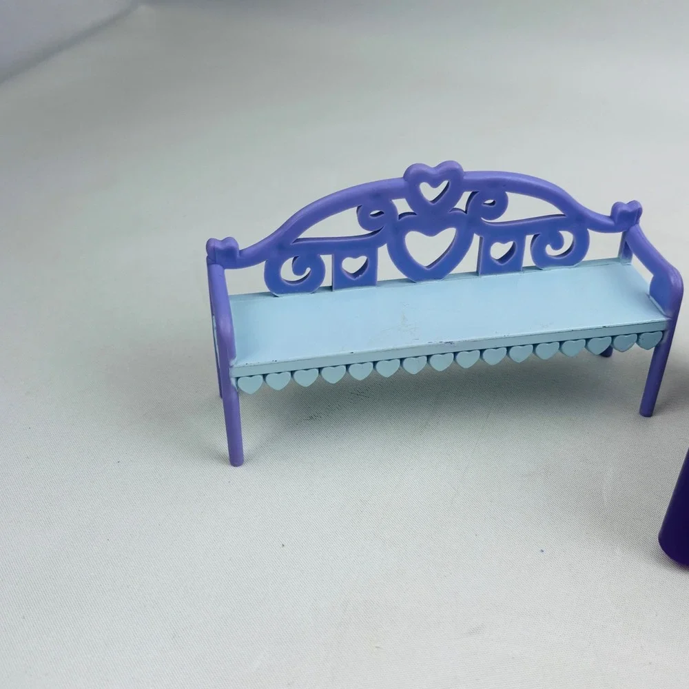 Caring Corners Dollhouse Furniture Lot Bed Vanity Bench Food Caring Corners